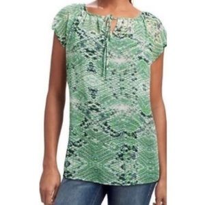 CAbi Darby sheer blouse L style 746